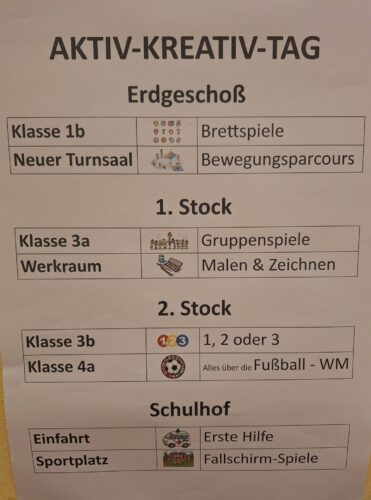 Leitfaden für den Aktiv-Kreativ-Tag